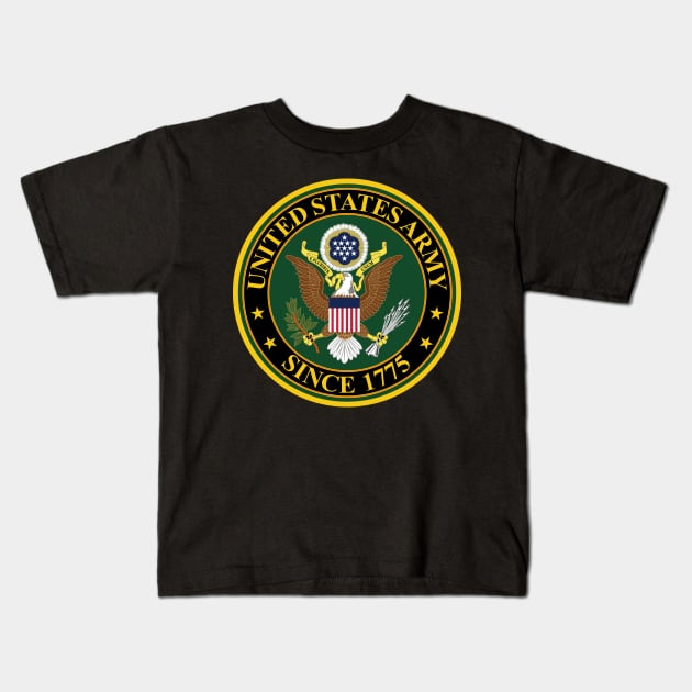 US Army Since 1775 Kids T-Shirt by twix123844